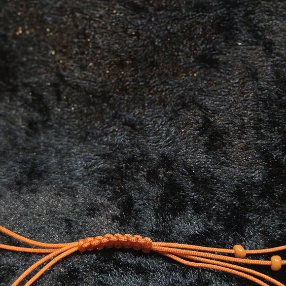 Handcrafted Orange Heart Bracelet - Picture 3 of 3